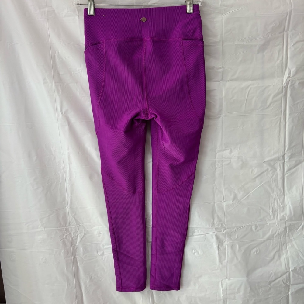 NWOT CALIA by Carrie Underwood High Rise Purple Leggings Ribbed SZ S - Picture 11 of 12